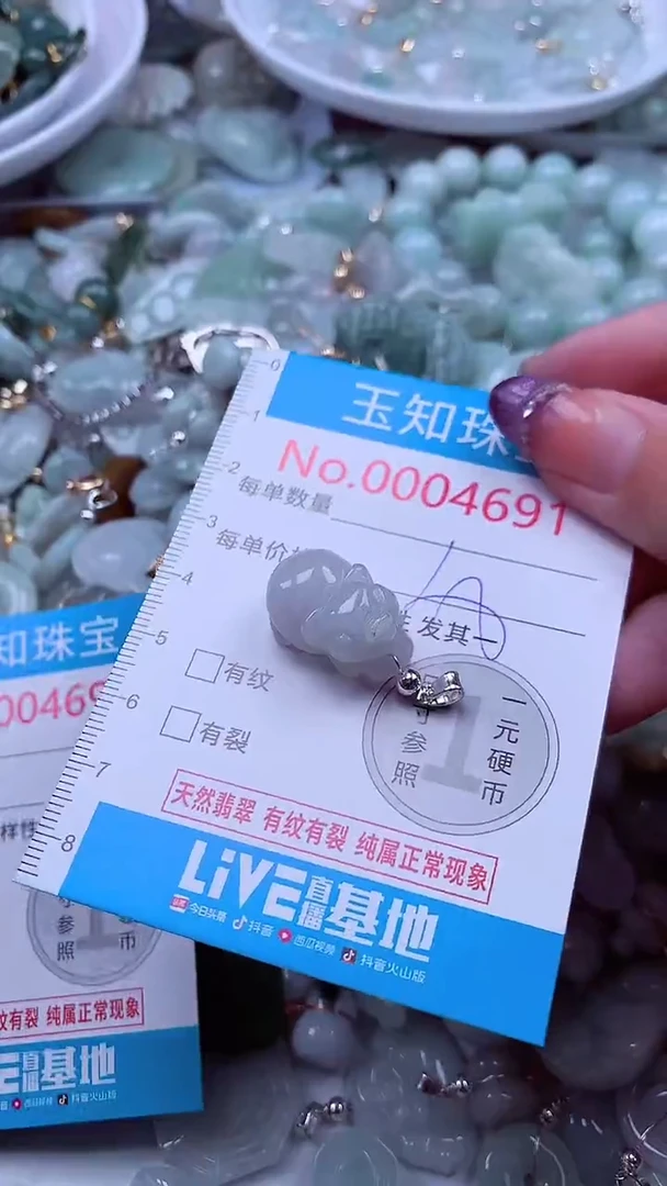 翡翠未镶嵌吊坠(不含链)4691