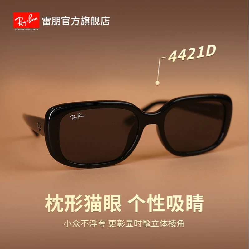 雷朋RayBan时尚户外太阳镜复古百搭防紫外线墨镜0RB4421D