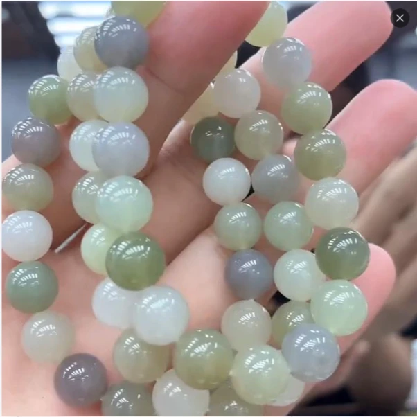 【老王好物优选】YDY6678-天然和田玉马卡龙多宝手串多样性发一