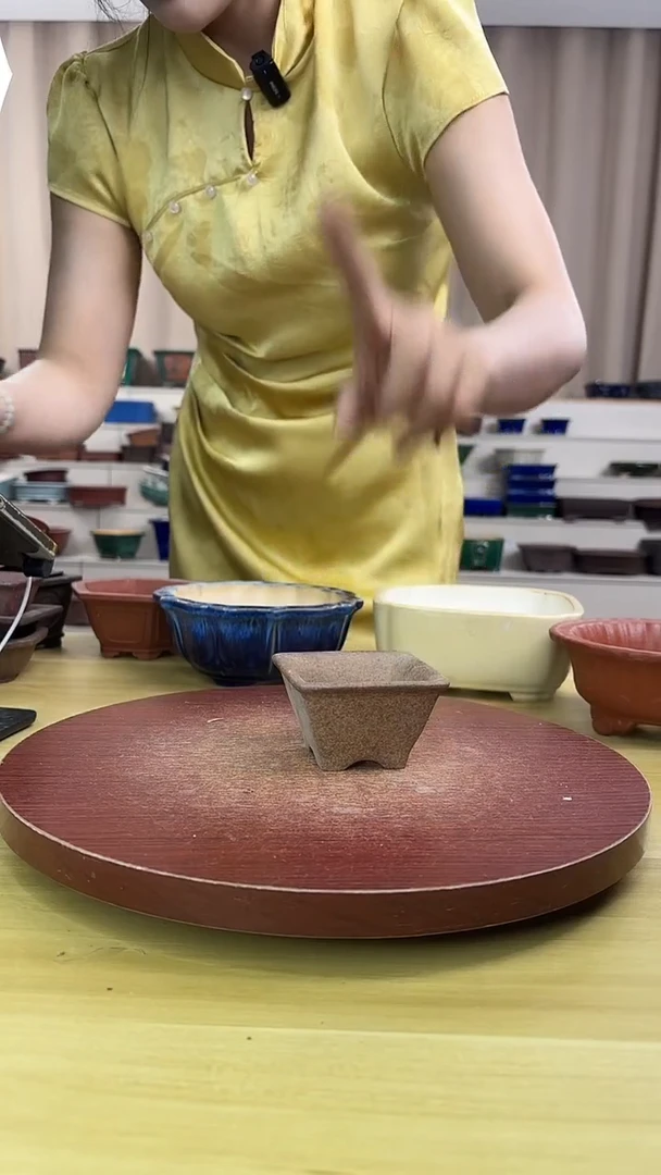 紫砂花盆浅草紫砂花盆微瑕