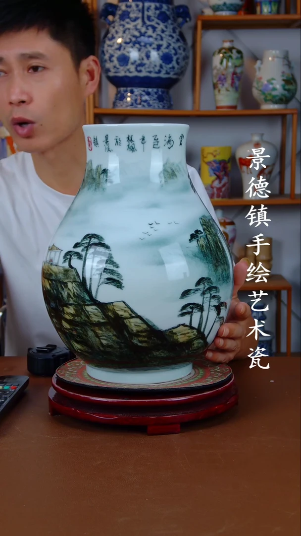 现代景德镇手工手绘陶瓷摆件31