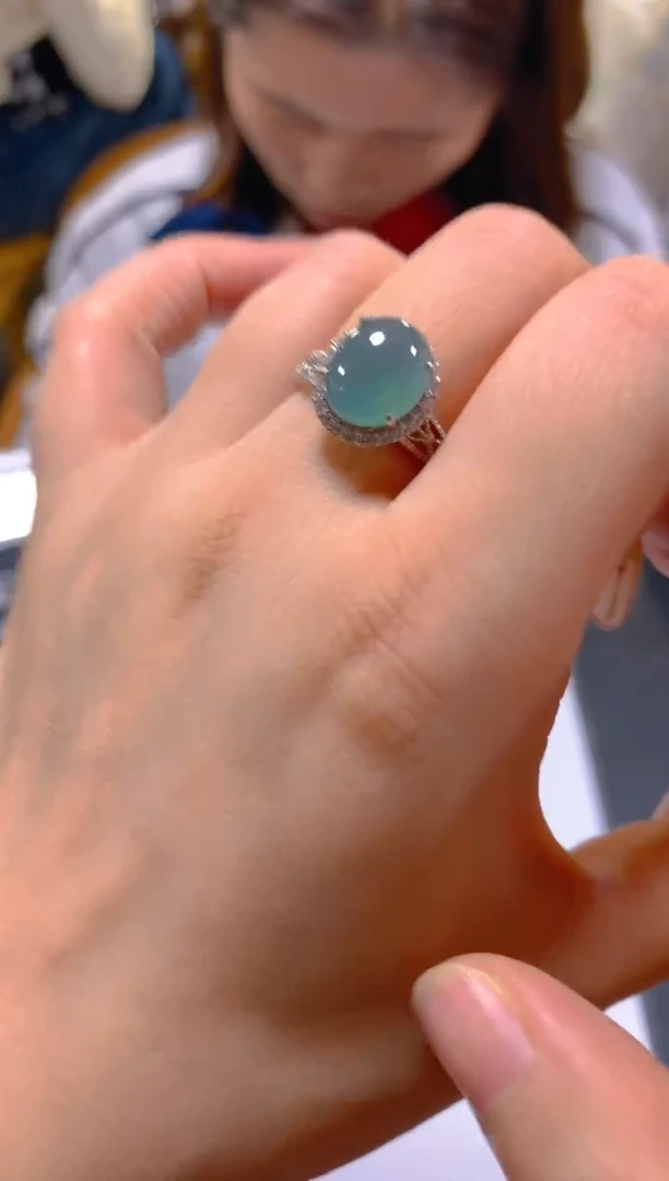 未镶嵌戒指翡翠多样性发一