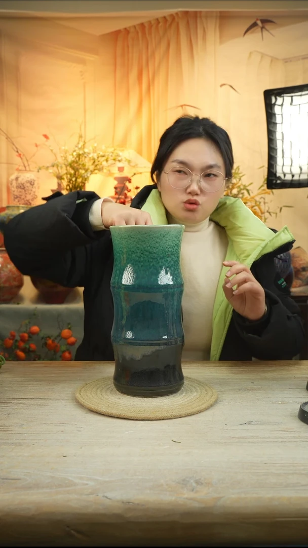 高28口13高温陶瓷花瓶