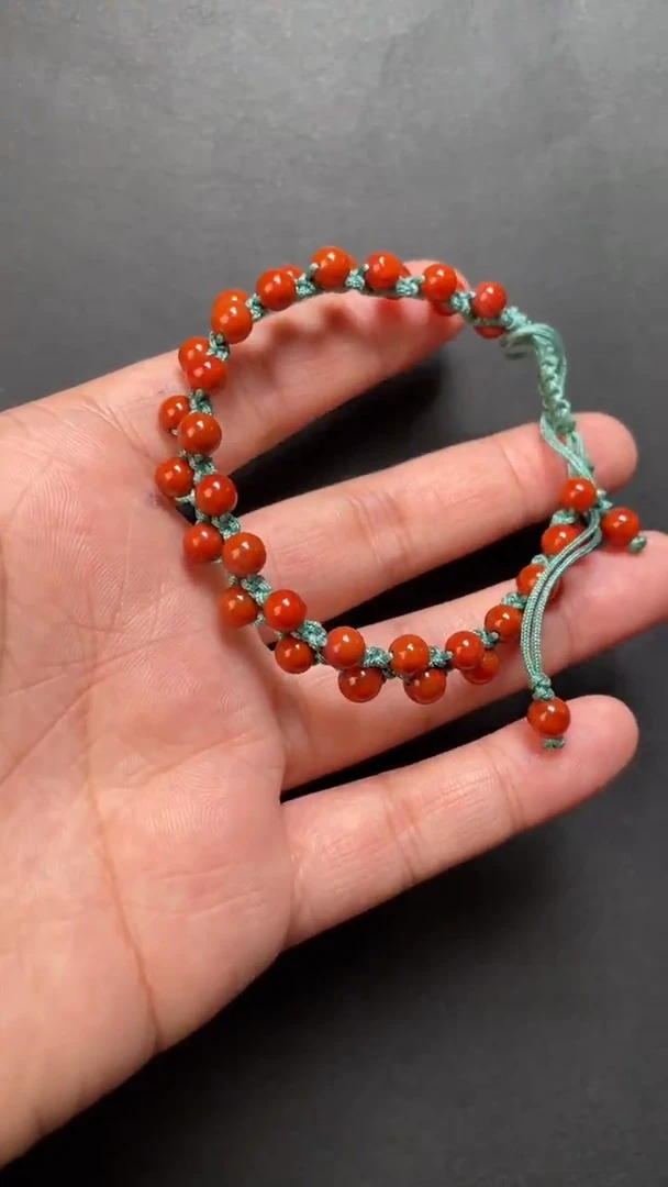 未镶嵌24南红玛瑙手链--5