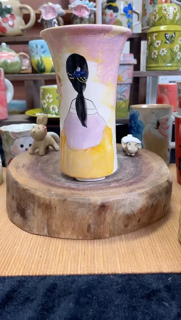 瓷片手绘釉下陶瓷高温