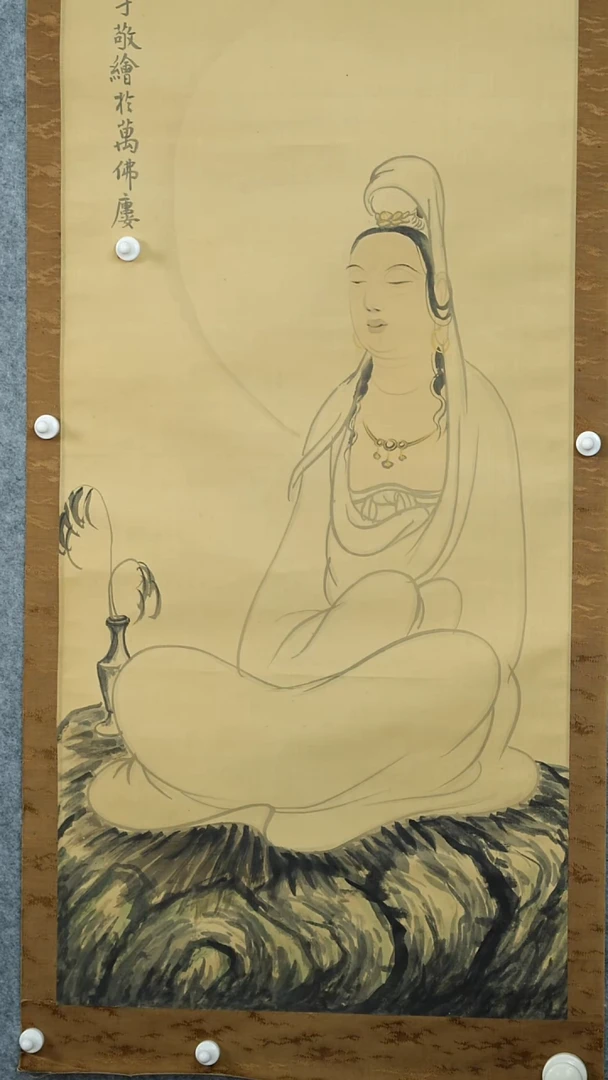 版画钱化佛-人物画作