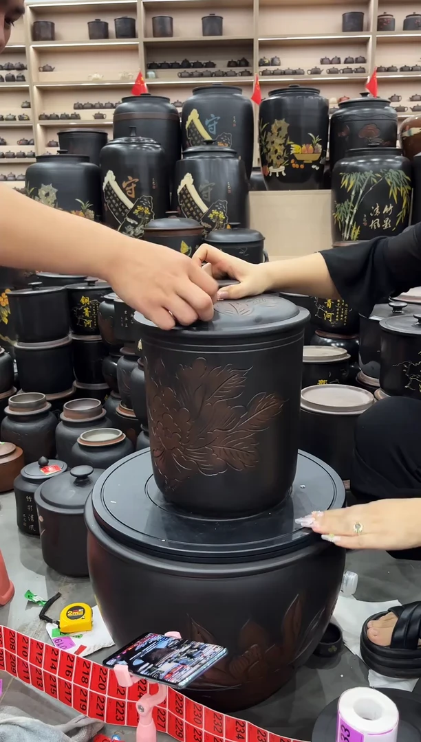 罐瑕疵 牡丹花 九饼  193