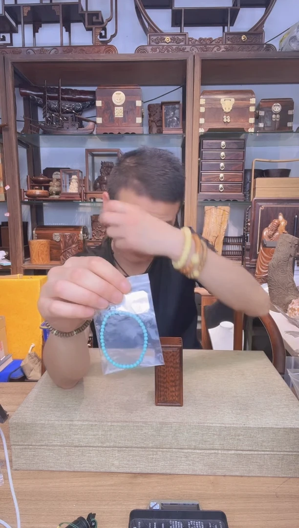 乌木类书架702松0.4单圈手串