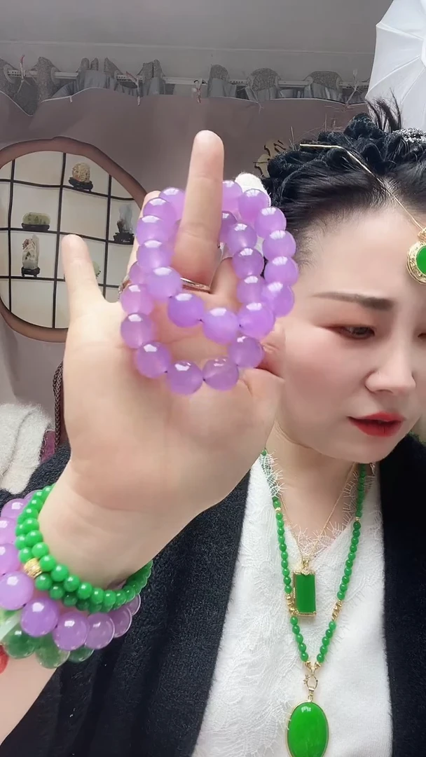 【闪购商品】翡翠手链未镶嵌S3号紫手链