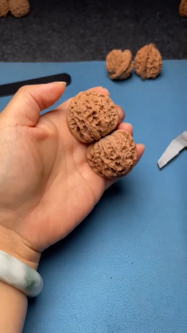 桃核把件w175  白狮子 38尺