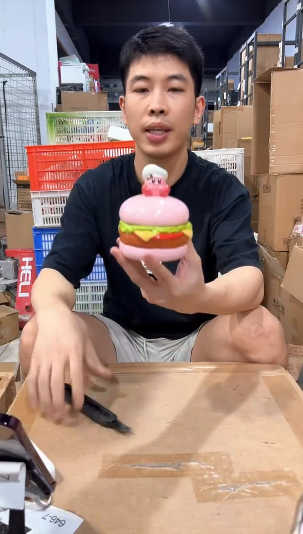 瓷片星之卡比汉堡罐子