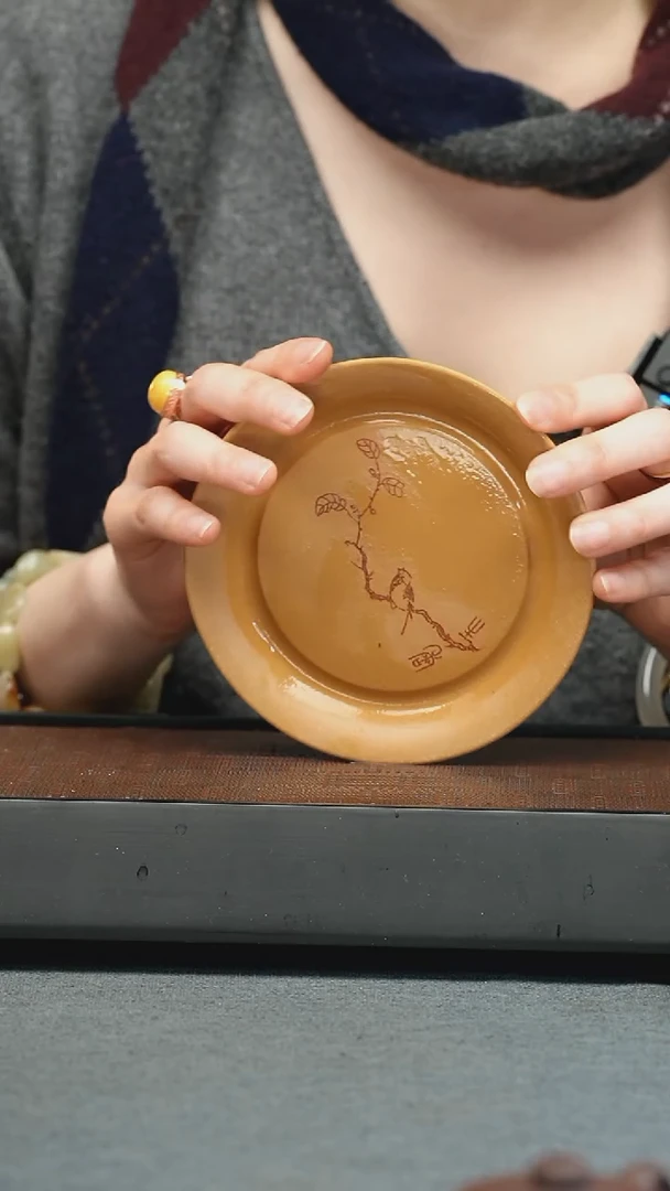 【闪购商品】茶宠茶宠-刻鸟盘 茶宠-刻鸟盘