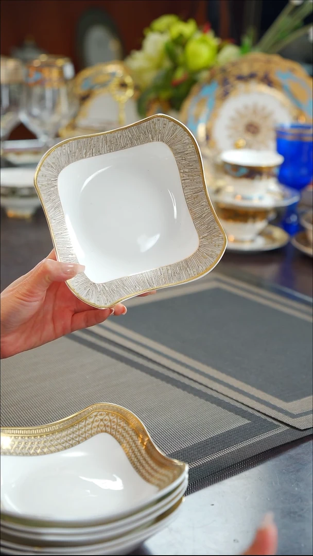 瓷片6寸方形碗2个  福利价