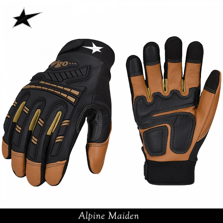 正品现货A星Alpine Maiden摩托车手套男真皮触屏防撞耐磨防水防风