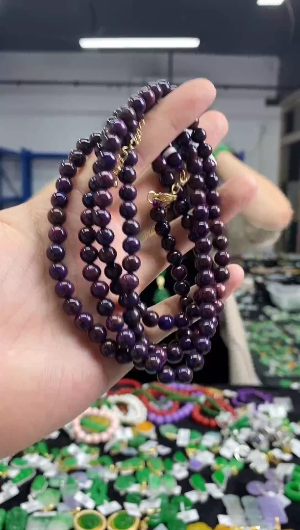 苏纪石（舒俱来）未镶嵌项链多样性发其一颜色微差