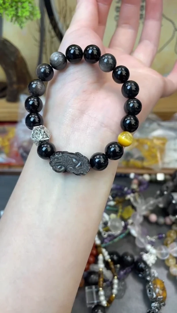 【闪购商品】黑曜岩手饰未镶嵌335