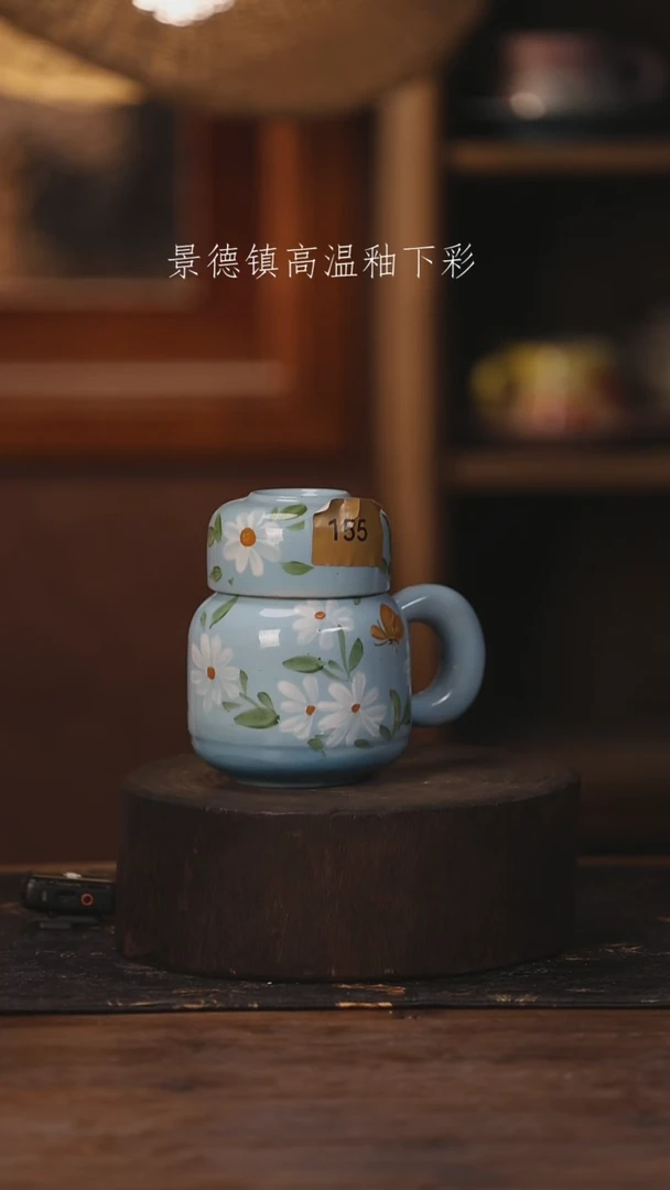 陶瓷景德镇高温釉下手绘陶瓷155