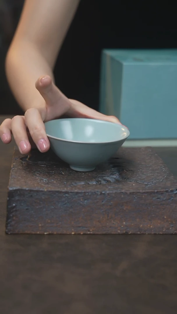 斗笠杯（王国奇手签专属器型）（天青）