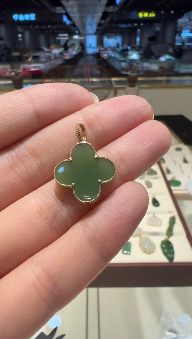 【闪购商品】和田玉颈饰18K金镶嵌@@R0243BY