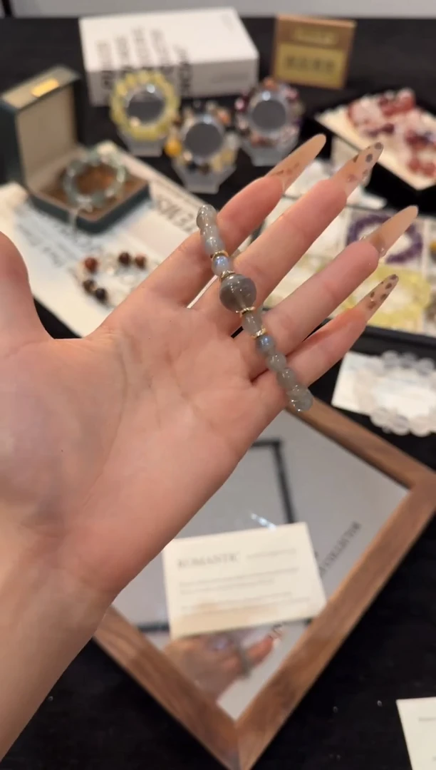 合金手链水晶灰月光x3335