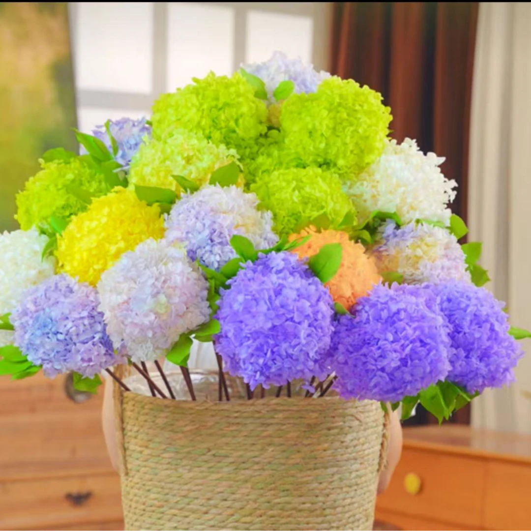 【夏日缤纷】绣球永生花束 花艺师精心设计花束