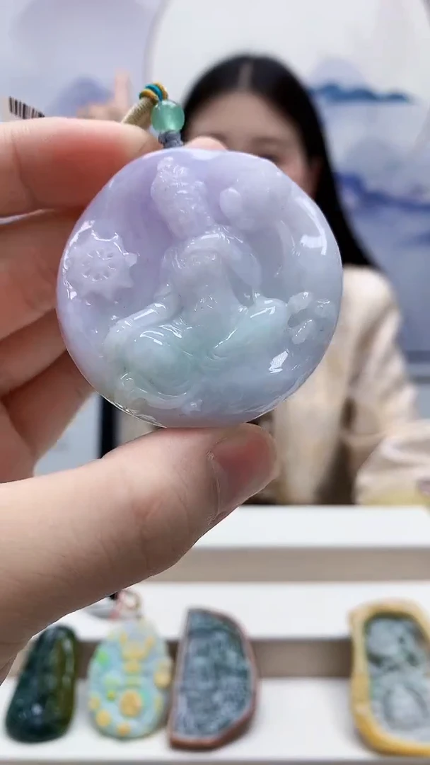 未镶嵌定制翡翠4812bb-毛货挂件10