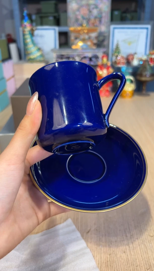 【闪购商品】杯230香兰社蓝色杯碟