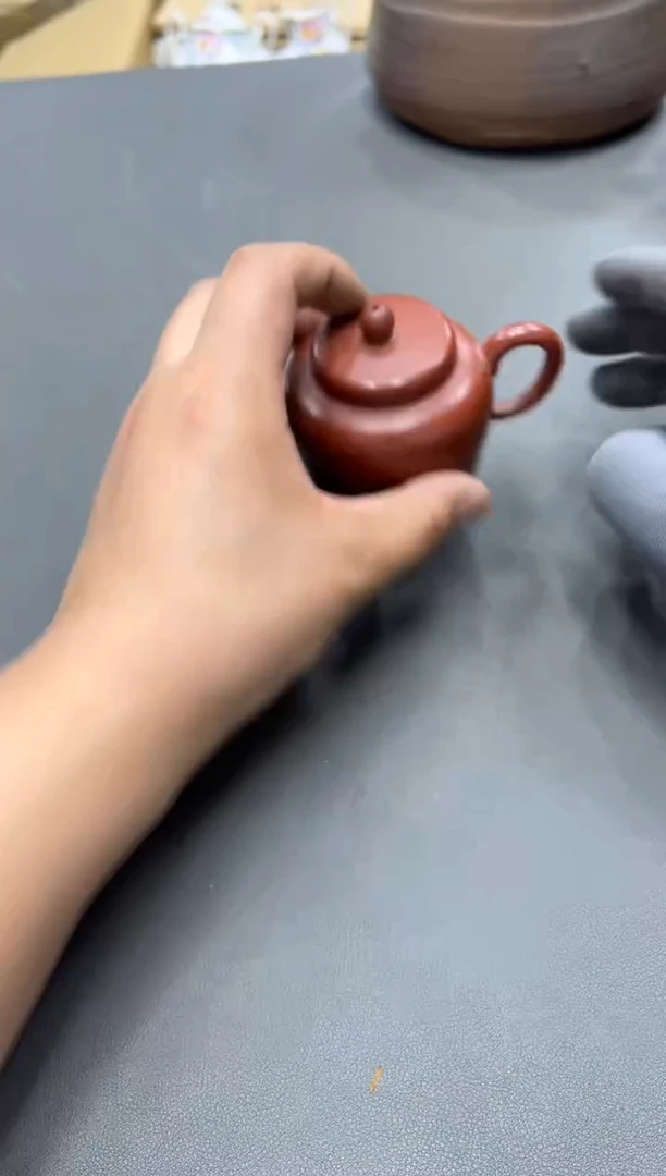 紫砂青****猫工艺品小四孤品收藏