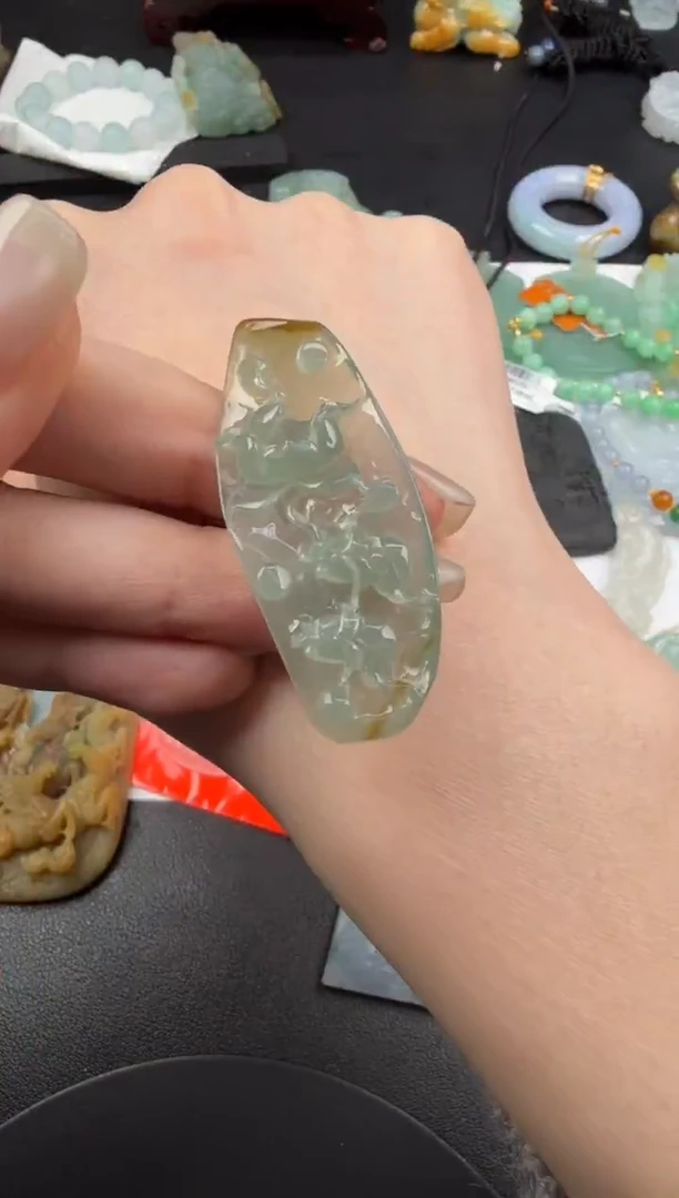 吊坠(不含链)未镶嵌翡翠翡翠饰品-244