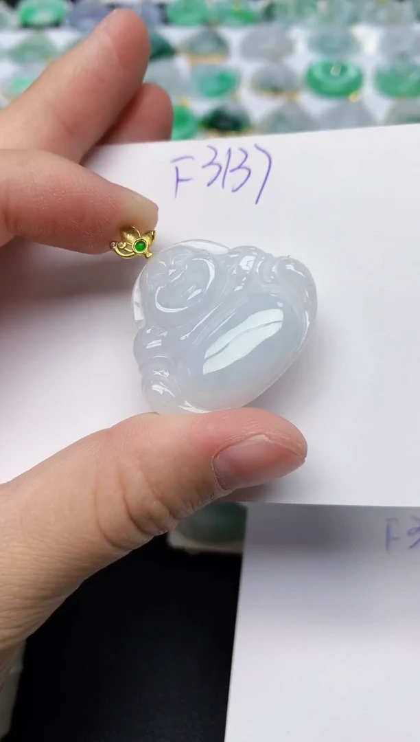 颈饰未镶嵌翡翠天然缅甸A货翡翠百元以上9元证书费自理