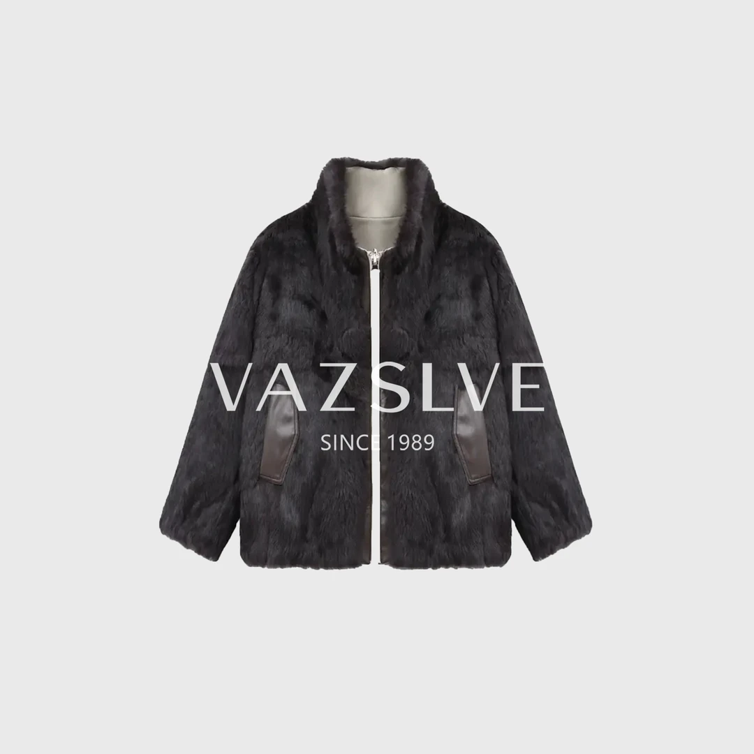 海宁皮草正反两面穿皮毛一体保暖时尚百搭显瘦冬外套女y601