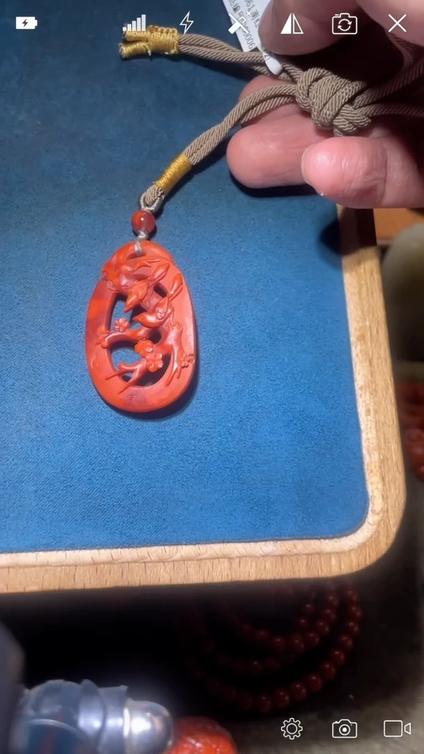 未镶嵌Q000061南红玛瑙喜上眉梢