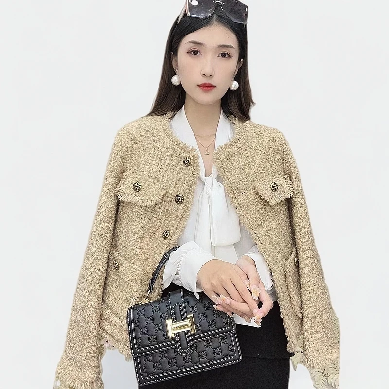 【卡布奇诺】现货法式气质时尚小香风外套女新款小众设计师款短外套