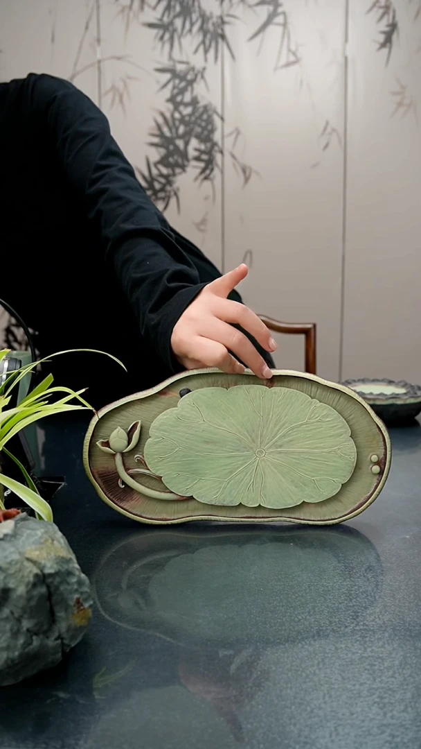 【闪购商品】29公分紫袍玉带石荷花干泡