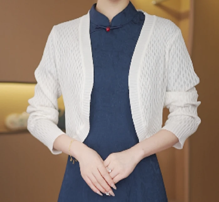 司藤小开衫小外套均码红色白色春秋长袖休闲春夏薄款