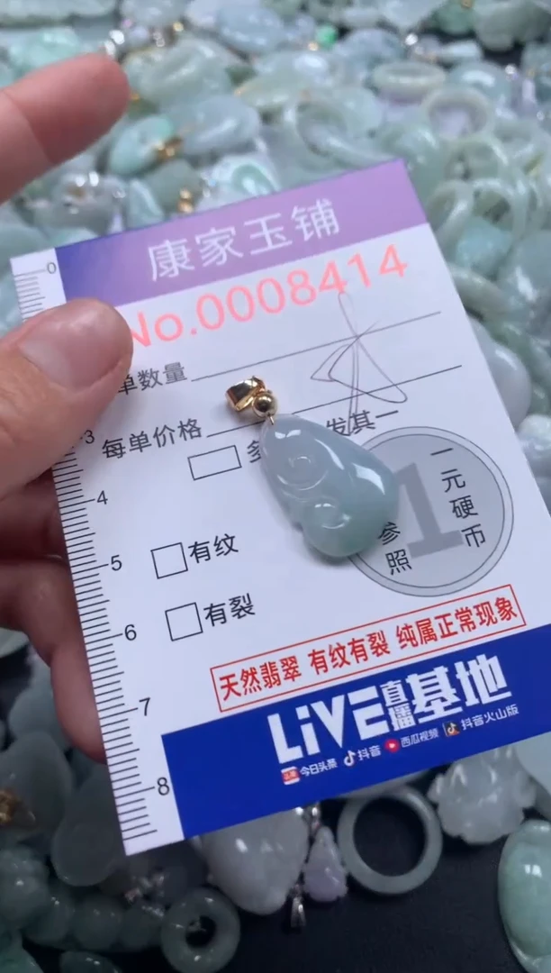 颈饰未镶嵌翡翠8414