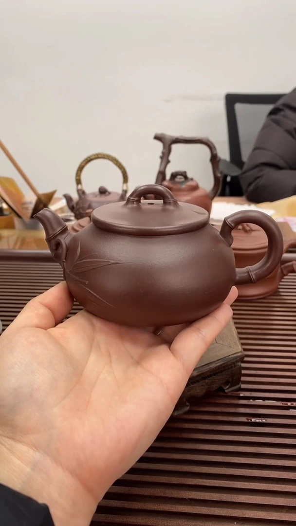 茶壶紫砂如意竹福利壶