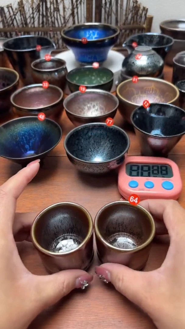 【闪购商品】茶盏64号2个建盏工匠茶器