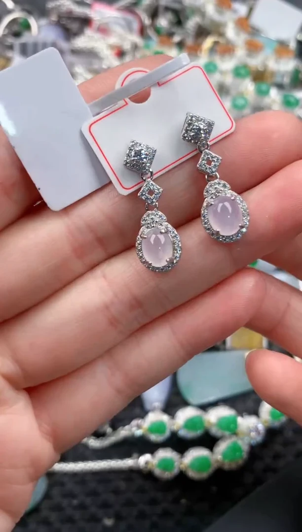 银S925镶嵌戒指翡翠1212---8