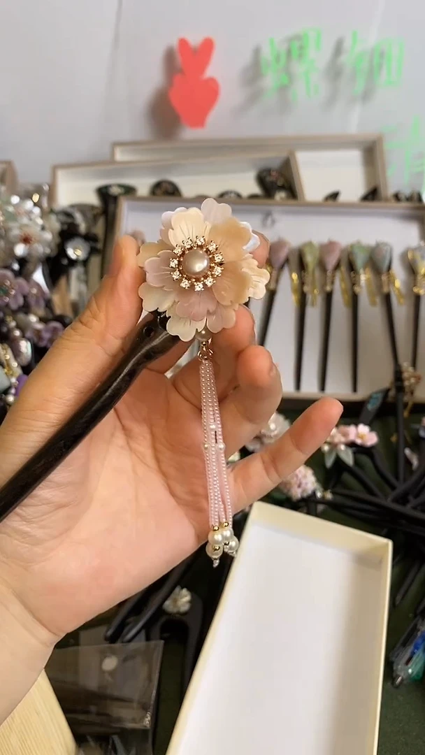 非金属木质默*15  美丽发簪