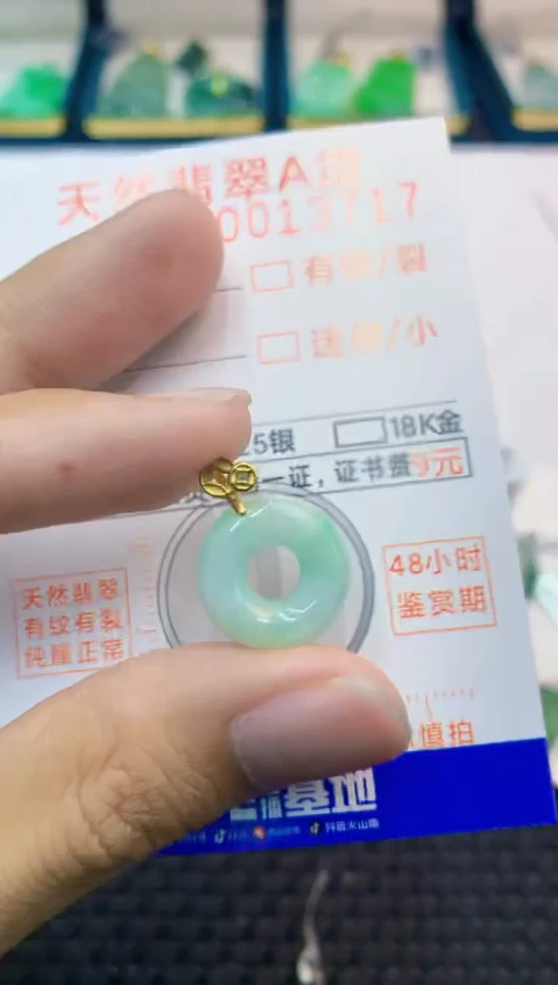 翡翠未镶嵌吊坠(不含链)1