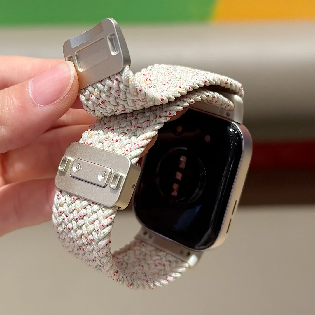 适用华为watch FIT4一体编织磁吸弹力运动4pro时尚创意fit4/3腕带