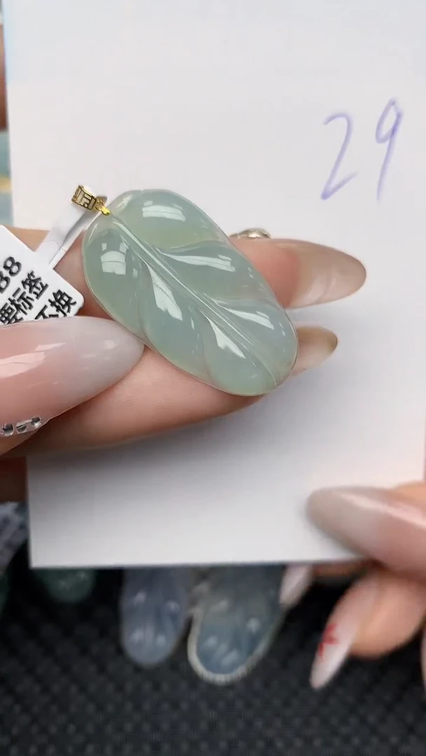 【闪购商品】翡翠颈饰18K金镶嵌天然翡翠天然翡翠A货A货