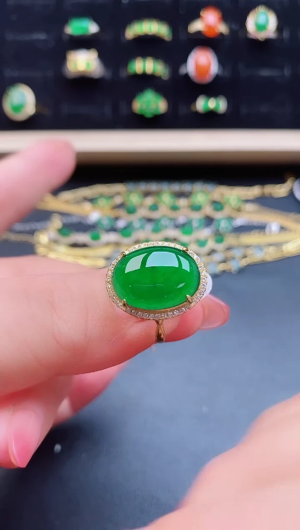 【闪购商品】翡翠戒指银S925镶嵌1212