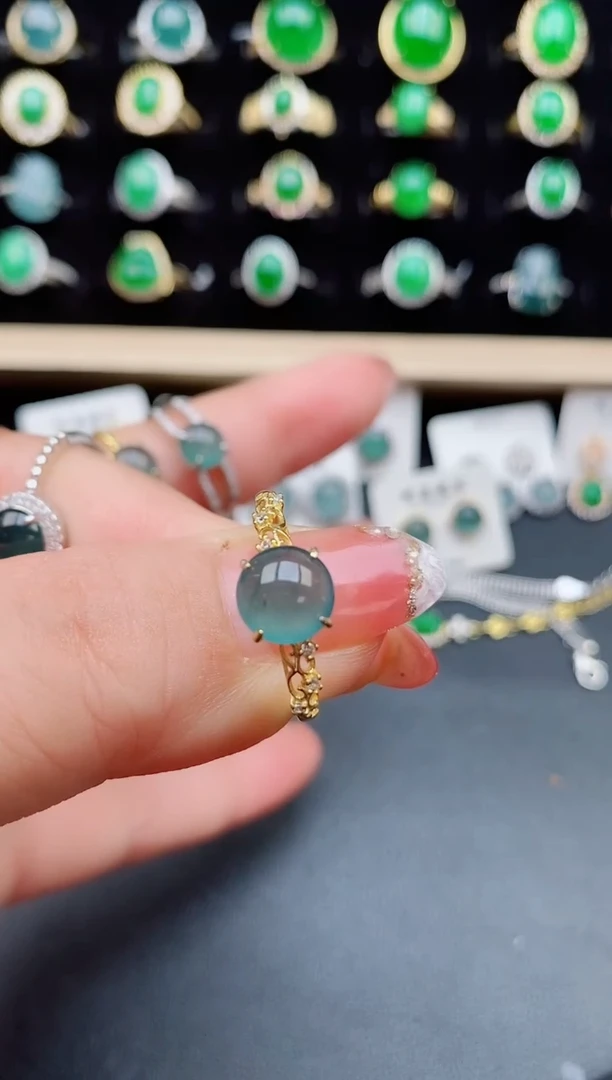 【闪购商品】翡翠戒指银S925镶嵌121212