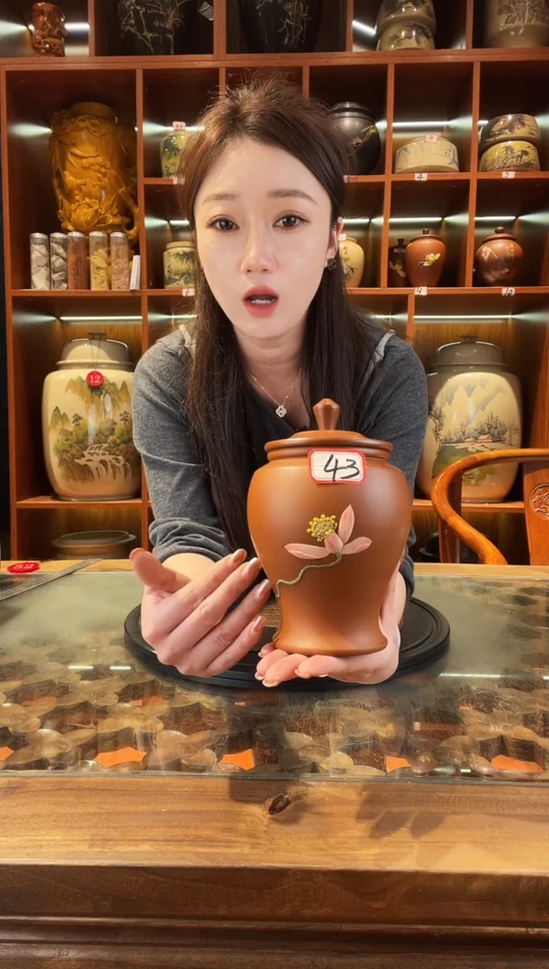 罐云南建水紫陶复烧小茶罐@43