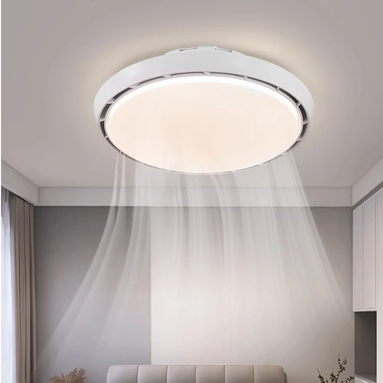 惠普照明2025新款全光谱无叶风扇灯隐形扇吸顶灯简约现代静音一体