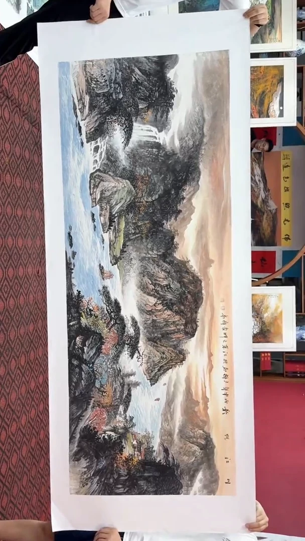 国画国画绘画山水花鸟