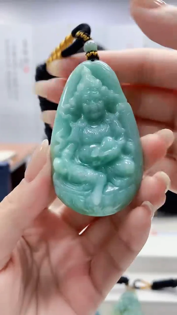 未镶嵌定制翡翠5060lr-毛货挂件51