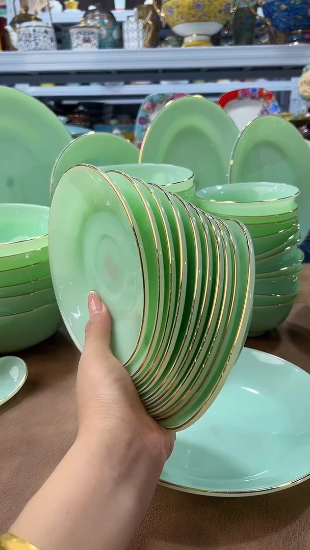 玉瓷6英寸骨碟10只餐具